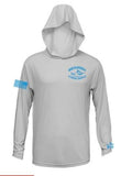 BCT Long Sleeve Hooded Solar/Performance Shirts *AVAILABLE IN 3 COLORS**NEW COLOR-LT. GREY**