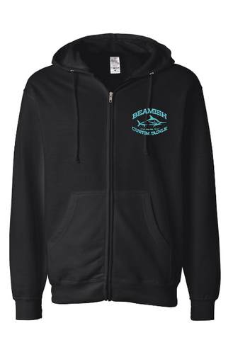 Black and Teal Zip up Sweatshirt/Hoodie *NEW ITEM*